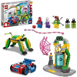 ASSEMBLAGE CONSTRUCTION LEGO® 10783 Marvel Spidey et Ses Amis Extraordinaires, Spider-Man dans le Labo du Docteur Octopus, Jouet pour Enfants +4 Ans