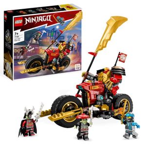 ASSEMBLAGE CONSTRUCTION LEGO® NINJAGO 71783 La Moto du Robot de Kai – Évolution, Jouet de Ninja, Figurine Robot