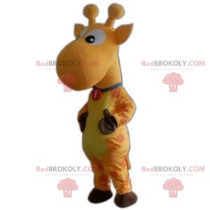 DÉGUISEMENT - PANOPLIE Mascotte de girafe jaune, costume de girafon, anim