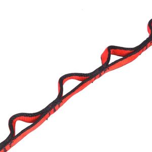 MATÉRIEL DE CORDE Omabeta Corde d'escalade Corde de chaîne en Nylon avec boucle, sangle de suspension pour hamac de Yoga, sport materiel Rouge