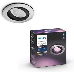 Philips Hue White & Color Ambiance Spot Fugato x2 Blanc Compatible Bluetooth Fonctionne avec Alexa