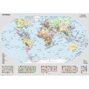 PUZZLE Puzzle adulte Ravensburger - Carte du monde 1000 p
