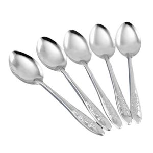 Guitare Cuill/ère /À Caf/é En Acier Inoxydable Cuill/ère /À Dessert Cuill/ère /À Sucre Pour La Cuisine Argent Solide Durable