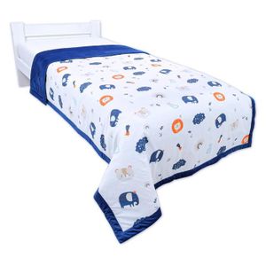 JETÉE DE LIT - BOUTIS Couvre-lit jeté de lit Velours 140x220 cm – Animaux couverture câline enfants coton couverture enfant pour lit simple