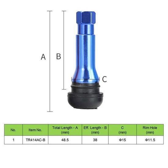 TR545D Lot de 10 tiges de valve de pneu de camion coudées à 60 degrés compatibles avec les roues en aluminium Alcoa de 57,1 cm et 62,2 cm TR545D Lot de 10 tiges de valve de pneu de camion coudées à 60 degrés compatibles avec les roues en aluminium Alcoa de 57,1 cm et 62,2 cm