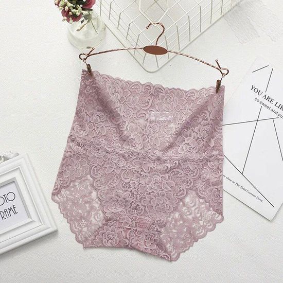 Yummy Bee Culotte Française Taille Haute En Dentelle Grande Taille 36-44 - Lingerie Sexy