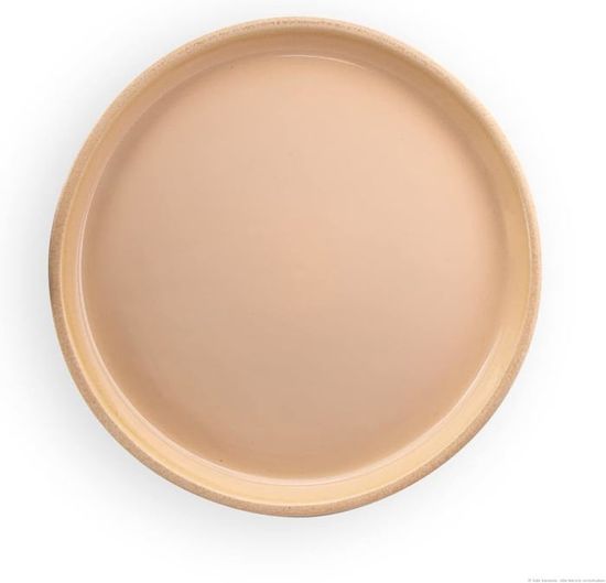 Soucoupe Ronde En Grès Pour Pots De Fleurs Venus II – 32 Cm, Marron Mat – Résistante Au Gel - 8