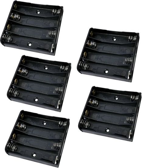 10 Supports Piles 2x AAA - Avec Câbles Métalliques - Pour Jouets Et Appareils Électroniques