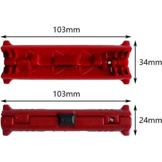 Pinces a denuder Mini outil de coupeur cylindrique universel de câble de fil électrique rouge