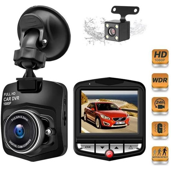 Caméra de Voiture BOOGIIO 1080P avec IPS Écran de 2,4 Dash Cam de  G-Capture Moniteur de Stationnement Enregistrement eoucle Cam52 - Cdiscount  Auto