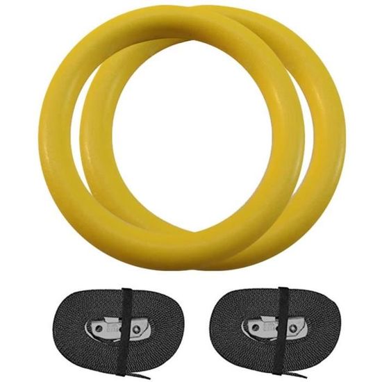 Anneaux De Gymnastique CIMOYBAI - Set 2 Anneaux ABS Avec Sangles Réglables