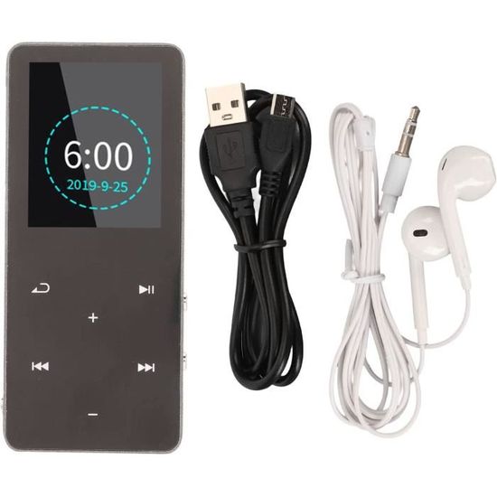 Lecteur MP3 Bluetooth 5.2 Avec écran Tactile - 32 Go - HiFi Sans Perte - Radio FM Et Enregistrement - Clip Sportif Inclus