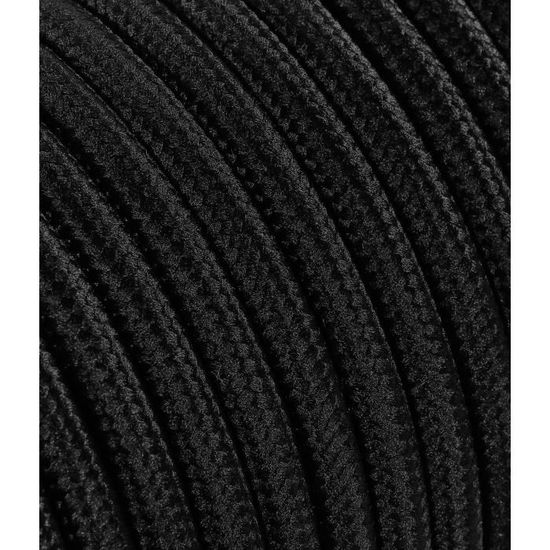 Câble Décoratif En Tissu Vert - 2 X 0,75 Mm - Longueur 5 Mètres - Pour Déco Créative, Guirlandes, Artisanat - Texture Douce Et Chaleureuse