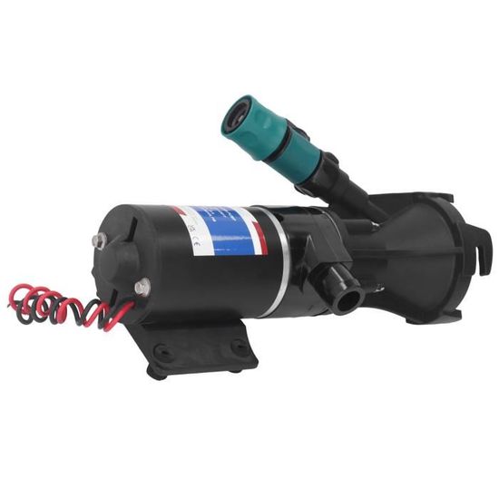 Pompe Macérateur Marine Auto-Amorçante – Hachoir Inox 4 Lames, Anti-Marché à Sec – Vidange Rapide Réservoir Rétention Yacht Bateau