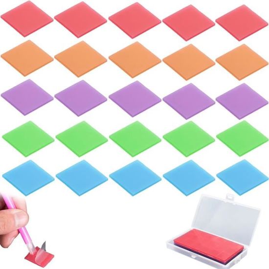 100 Pcs Diamant Peinture Colle Argile, Argile De Colle Diamond Painting Ensemble Multicolore 2x2 Cm Pour Artisanat DIY, Cire Adhésive Forte Pour Peinture Au Diamant, Point De Croix Et Décoration