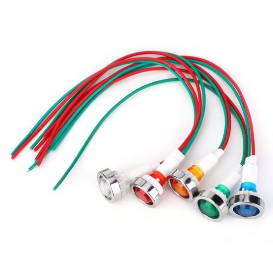 Seder 139219 Témoin Lumineux LED 24V Vert - Voyant De Puissance ABS Noir