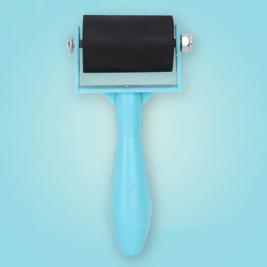 Rouleau Encreur Brayer - 3 Tailles - Outil Pour Estampage, Peinture, Gravure - Caoutchouc, Métal, Bois - 4