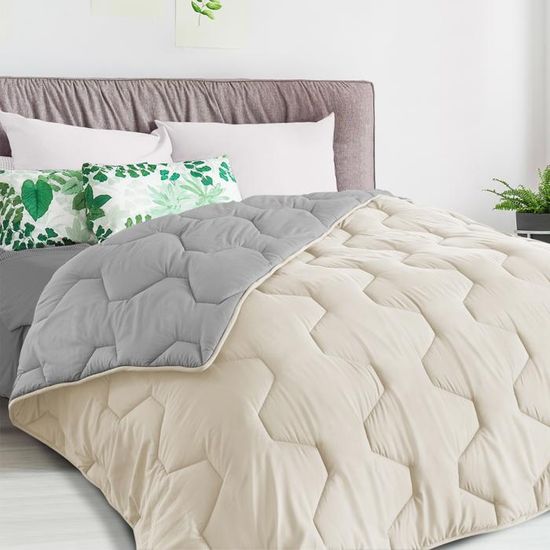 jusqu'à 65% Couette Oslo en microfibre, effet peau de pêche