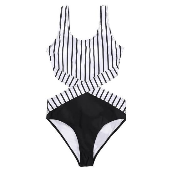 Bas De Bikini Rayé Noir Et Blanc Adore Me - Taille S - Neuf Avec étiquettes