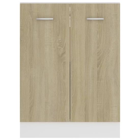 509)SummerSale® UNIQUE Armoire de plancher Chêne sonoma 60x46x81,5 cm