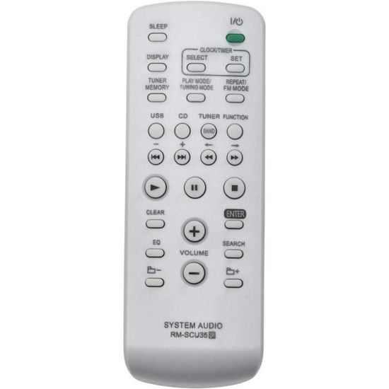 VINABTY RM-SCU35 Telecomando Sostitutivo Per Sony HCD-HX7 HX9 U1 - Telecomando Universale Non Originale RMSCU35