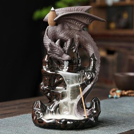 Porte-encens En Porcelaine Petit Chat Shoyeido - Pour Bâtonnets Et Cônes - Neuf