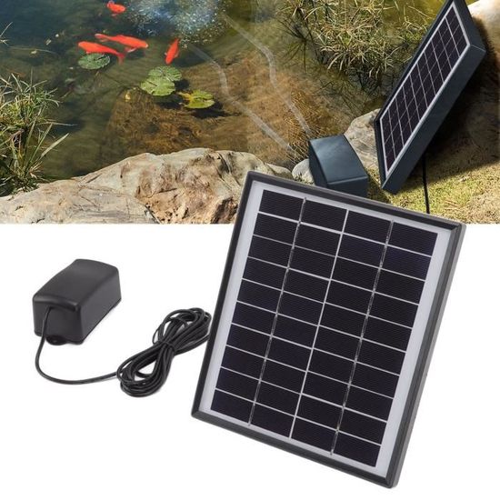 Aérateur d'étang de réservoir de poissons de pompe à oxygène à énergie  solaire, accessoires d'aquarium, aérateur d'oxygène de piscine de pêche
