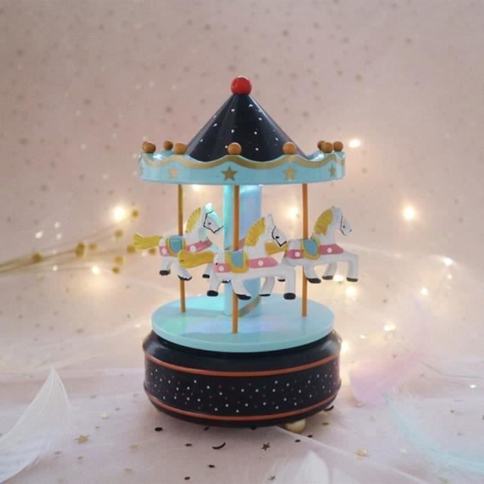 Boîte à Musique Carrousel Royal Baby - Vert - Cadeau Naissance/Baptême - Neuf