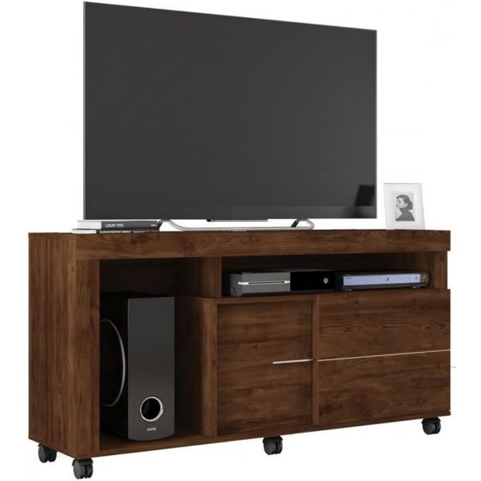 Meubles TV - Meuble TV 55 Pouces Maxi Wengé PRINCE