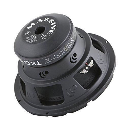 Massive Audio TKO104 TKO Series. 10 Inch, 600 Watt, 8mm Top Plate, Dual 4 Ohm car Subwoofer. Sold Individually.