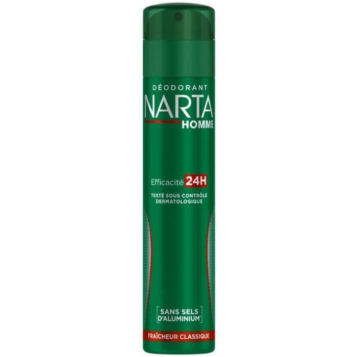 Déodorants et anti-transpirants NARTA Fraîcheur Classique Déodorant Spray Homme Fraicheur Classique efficacité 24h 200.0 73528