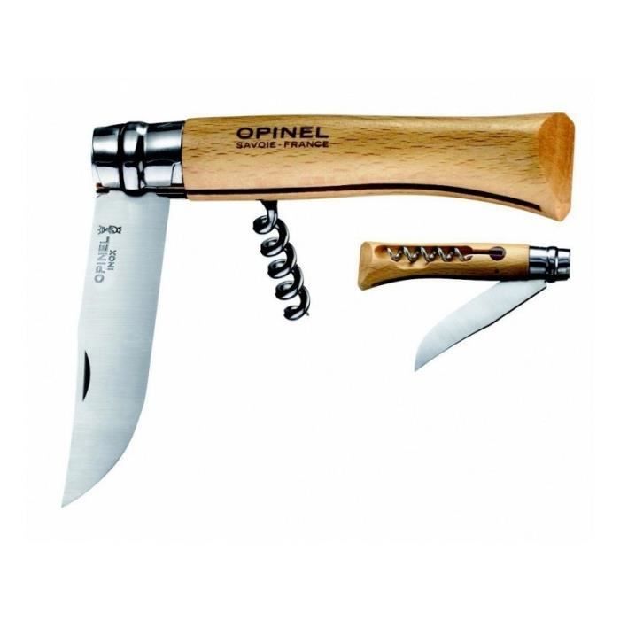 COUTEAU AVEC TIRE BOUCHON OPINEL N ° 10