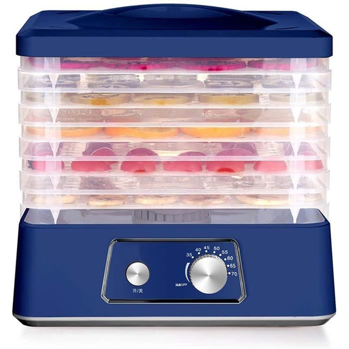DESHYDRATEUR D ALIMENTS 5 Tray Food Dehydrator, Professional Jerky Maker Dryer for Fruit, Fruit Dryer Machine Thermostat 35-70℃,662