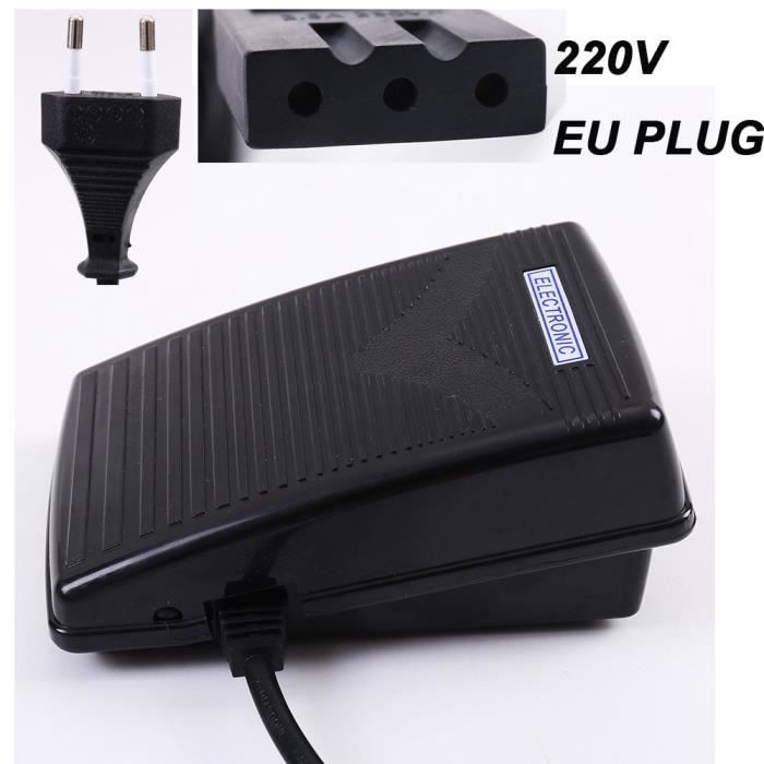 MACHINE A COUDRE,Machine à coudre pédale de contrôle de vitesse contrôleur de vitesse accessoires avec cordon - 220V EU PLUG