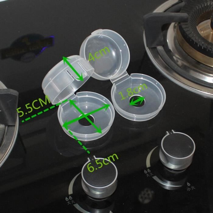 2 Pièces Bébé Enfants Sécurité Four Cuisinière Cuisinière À Gaz Interrupteur De Commande Bouton Couvercle Protection En Plastique