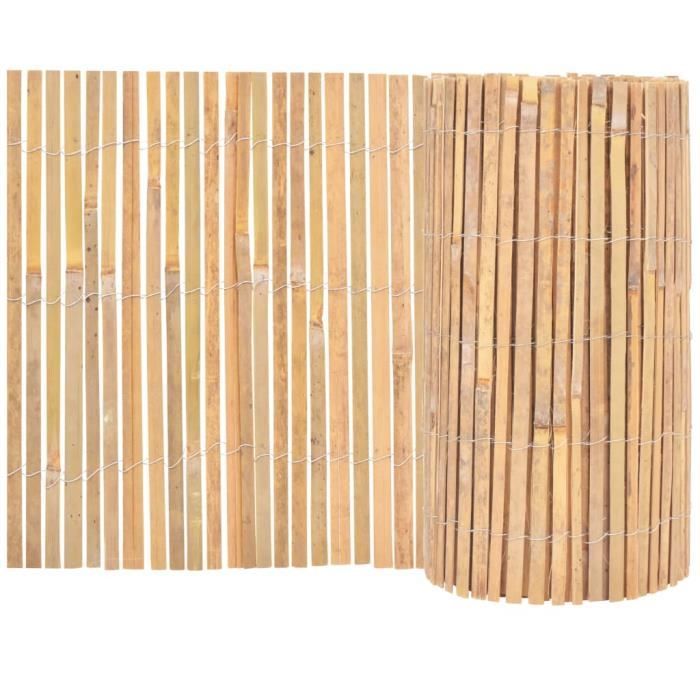 ♫5169 Clôture de jardin Brise vue Classique Bambou 1000 x 50 cm MMCZ®