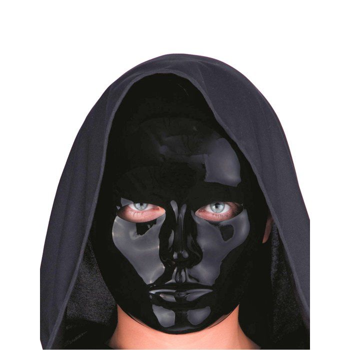 Masque visage noir adulte