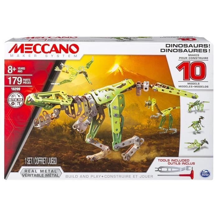 Meccano - 6033323 - Jeu de Construction - Dinosaures 10 Modèles