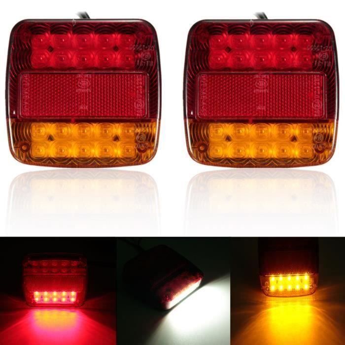 2 x 12v LED Feux Arrière Arrêt Indicateur Bateau Voiture Remorque Camion étancheSignal