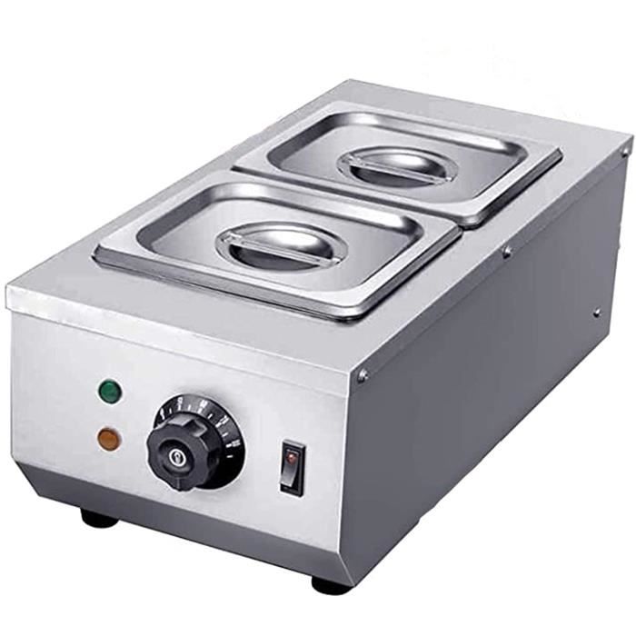 FONDUE ELECTRIQUE LOVEHOUGE Machine de trempe de Chocolat 2 * 1.6L 2 Pots Commercial 30~80 ° C fondeur de Chocolat Machine d476