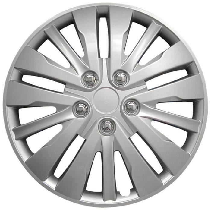 AutoStyle enjoliveurs Washington 16 pouces ABS argent lot de 4