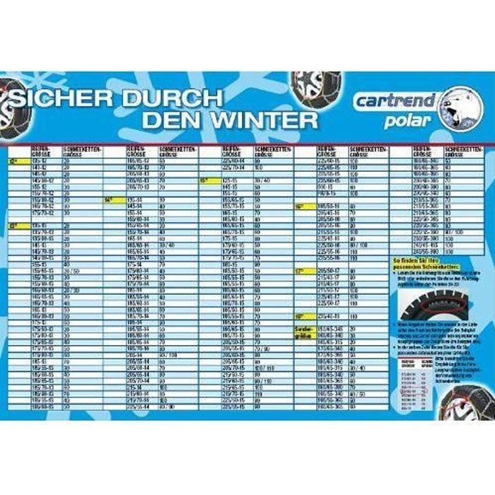 Cartrend Paire de chaînes à neige Safety taille 215/55-16 - 7848300