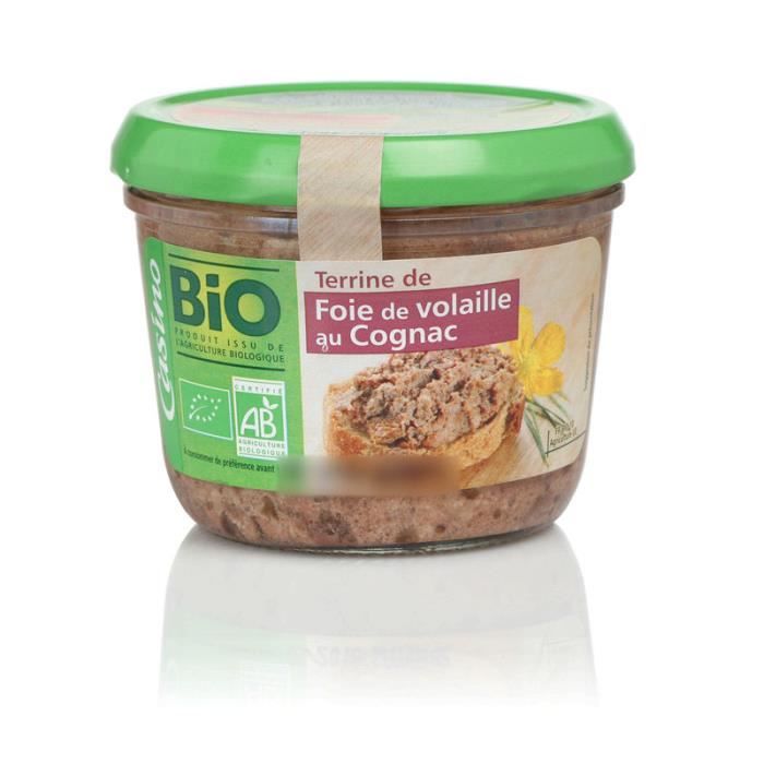 Terrine de volaille cognac bio - 180g