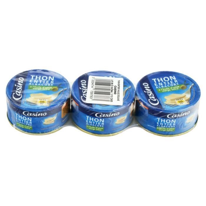 Thon entier à l'Huile de tournesol - 160 g