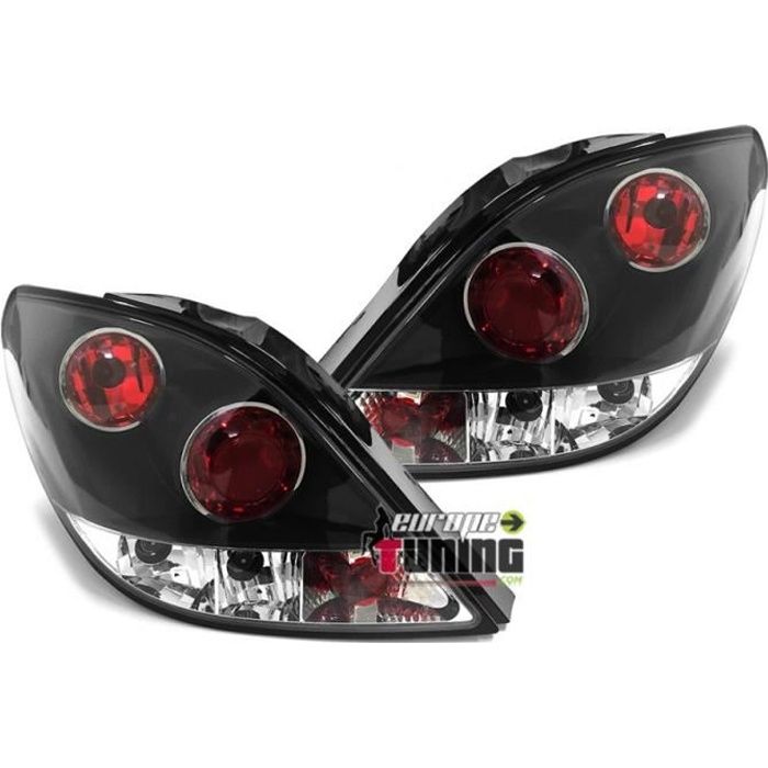 2 FEUX TUNING LEXUS NOIRS PEUGEOT 207 3/5 PORTES PHASES 1 et 2 (12371)