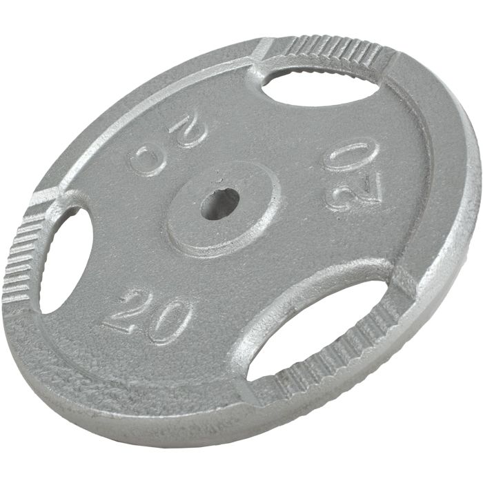 1 x Disque avec poignées de 20 kg, Ø 31mm d'alésage