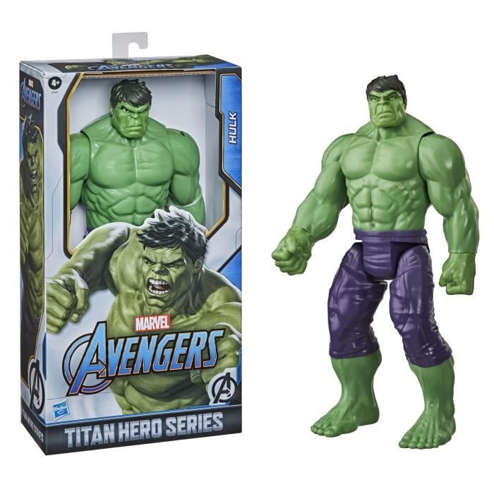 MARVEL AVENGERS - Titan Hero Series Figurine jouet Hulk Blast Gear Deluxe de 30 cm - pour enfants à partir de 4 ans