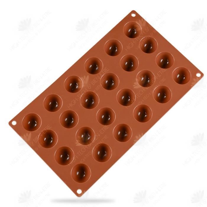 HTBE® Moule à gâteau en Silicone 24 même semi-circulaire moule à chocolat en silicone gâteau cuisson bricolage moule à savon fait ma