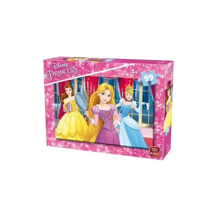 Puzzle 99 Pieces Raiponce Cendrillon Belle Dans La Salle De Bal - Collection Enfant Disney Princesse