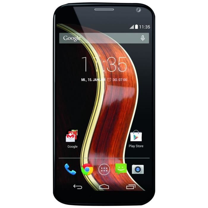 Moto X - Série limitée, finition coque noyer
